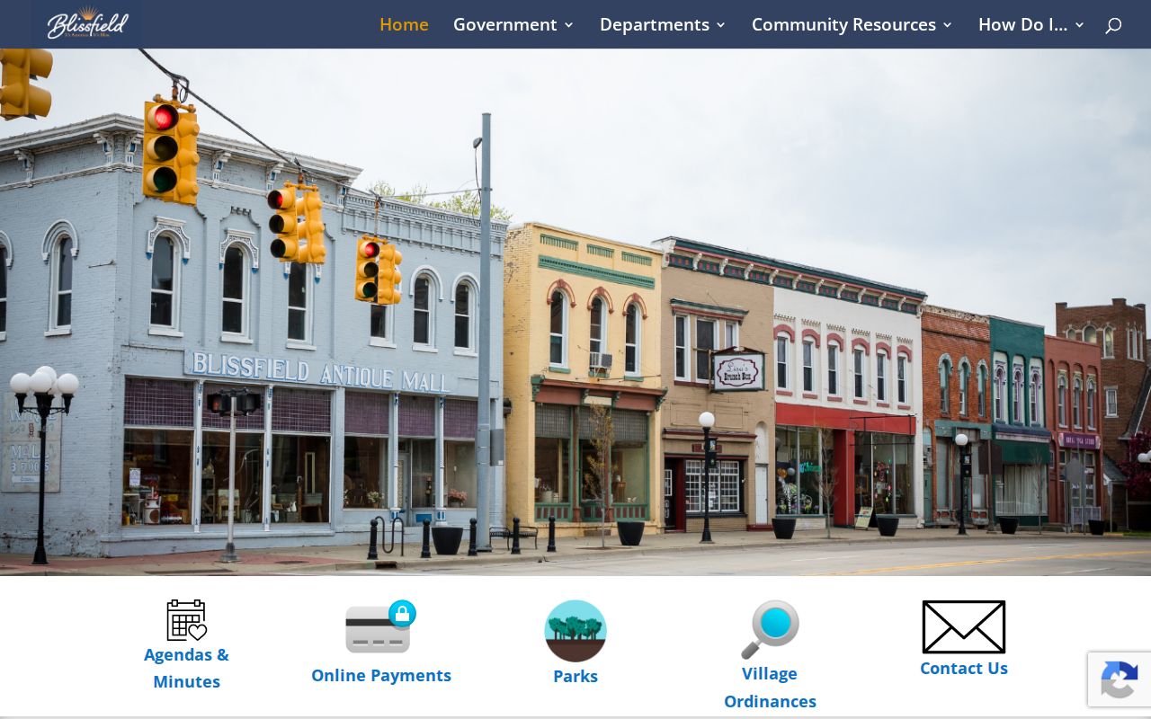 Blissfield docket search village government source
