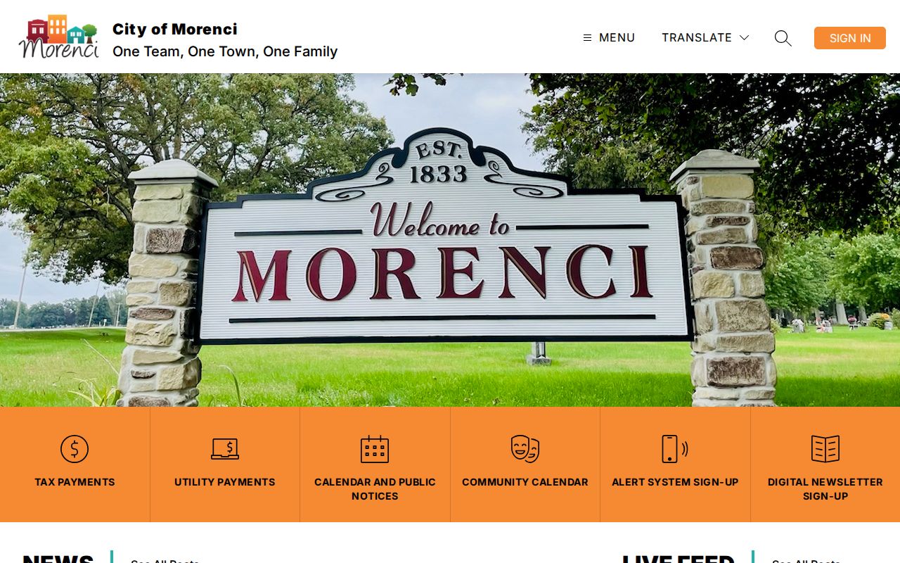 Morenci docket search city government source